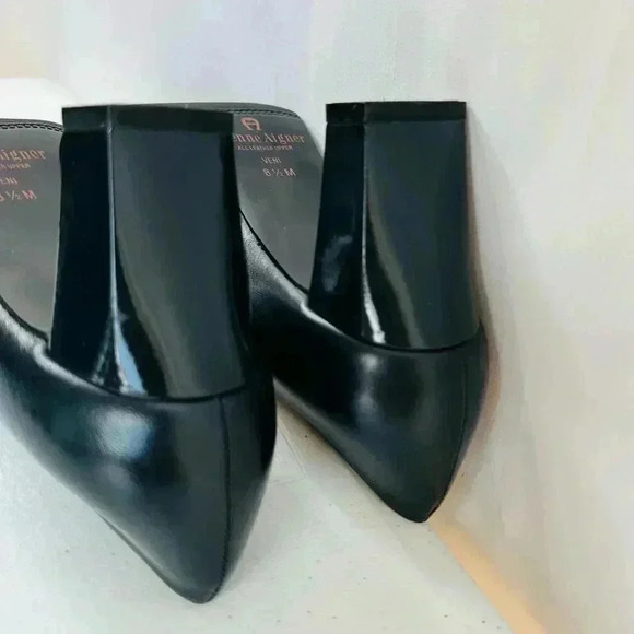 NWT Etienne Aigner Women’s Veni Cap Leather Blue Pump Business Wear Size 8 1/2 M - Picture 6 of 13